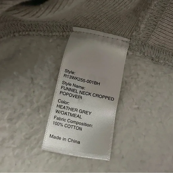 R13 Funnel neck Cropped Popover - Picture 6 of 6